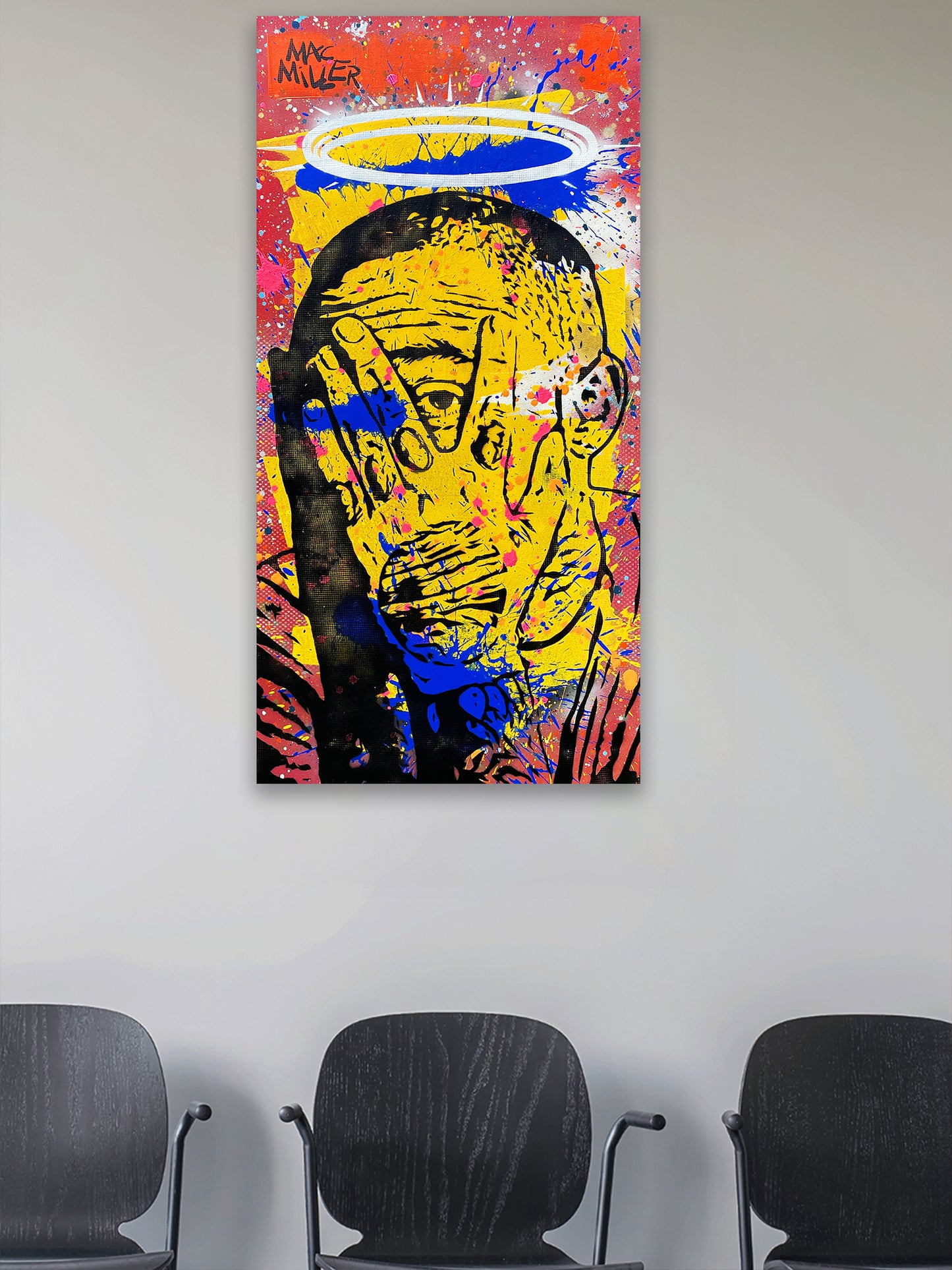 Mac Miller Red Splatter Original