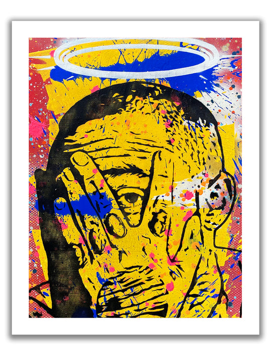 Mac Miller Red Splatter Print